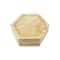 Hexagon Welled Pinewood Coasters, 4ct. by Make Market&#xAE;